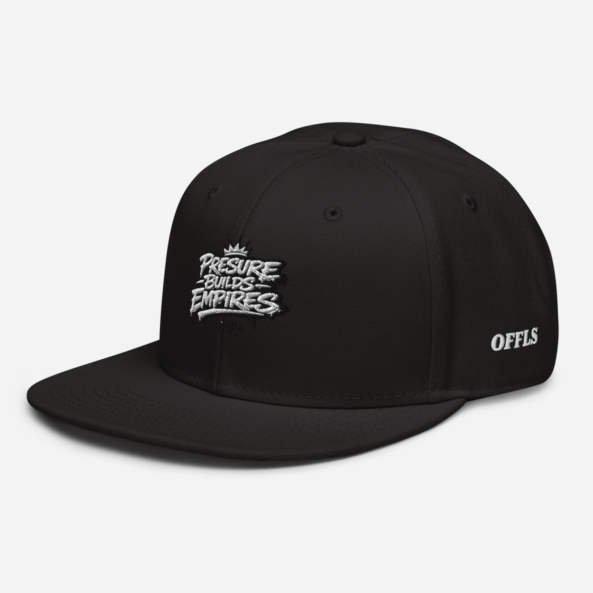 Official Crown Valor Official Black Snapback Cap - VALOR OFFICIALS